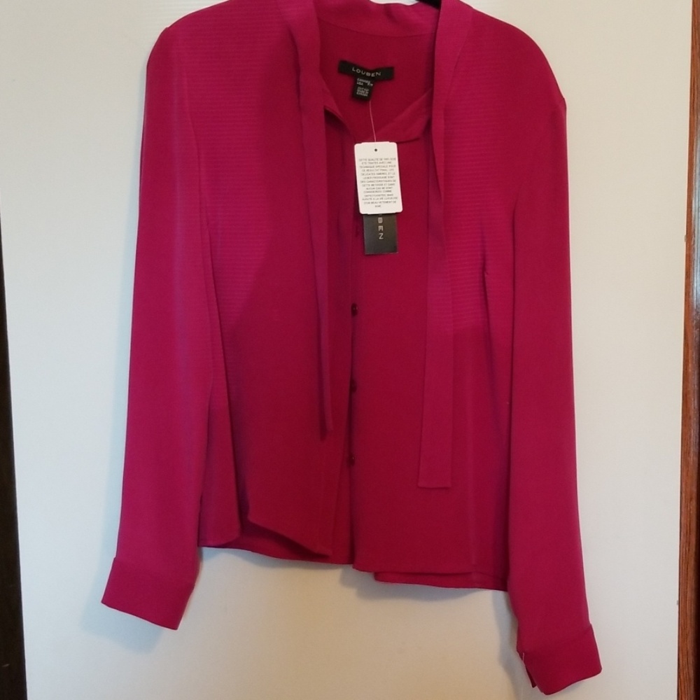 Louben fuchsia top